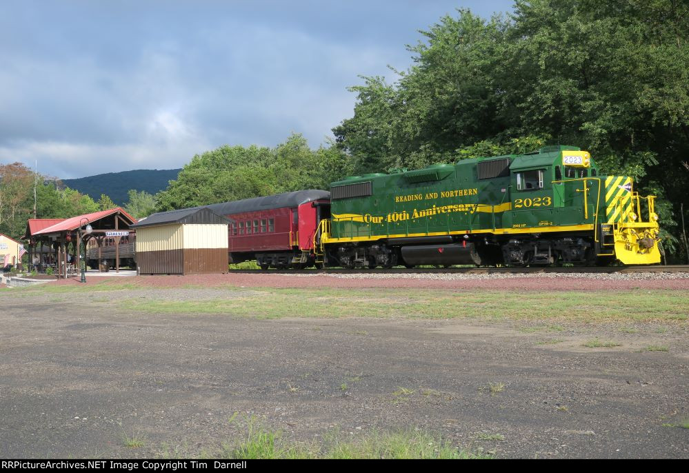 RBMN 2023 at the new Pittston departure station.